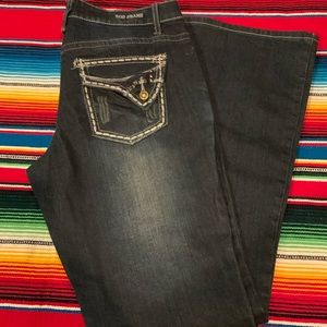 ZCO Premium Jean Woman’s 13 Dark Wash Mid Rise Boot Cut Denim